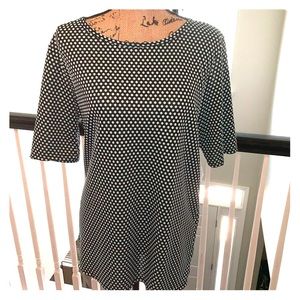 NWT black with baby blue polka dots LuLaRoe Gigi